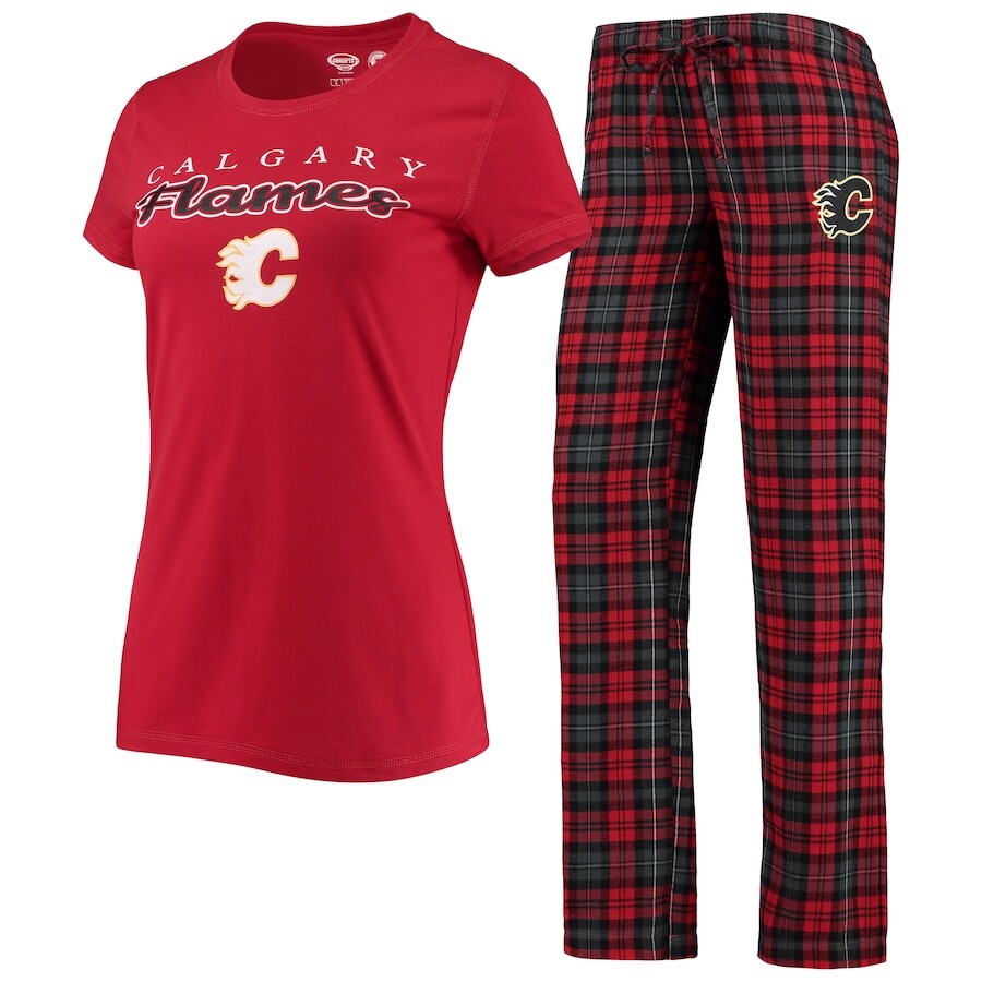 

Пижамный комплект Concepts Sport Calgary Flames, красный