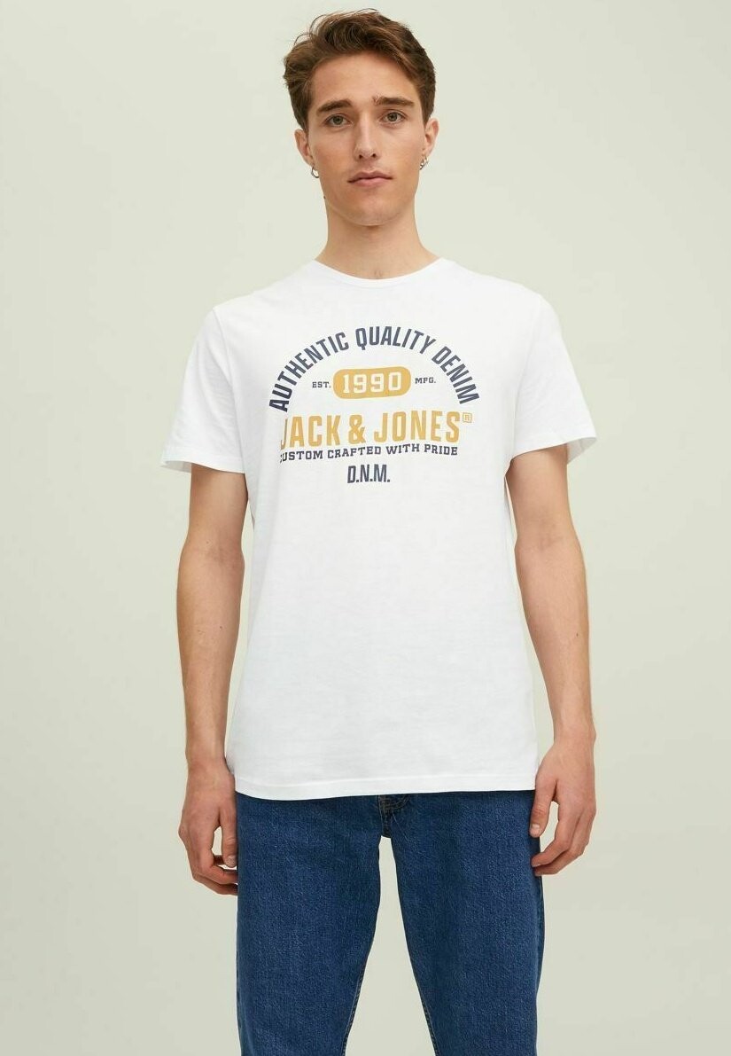 

Футболка с принтом Jack & Jones, темно-синий