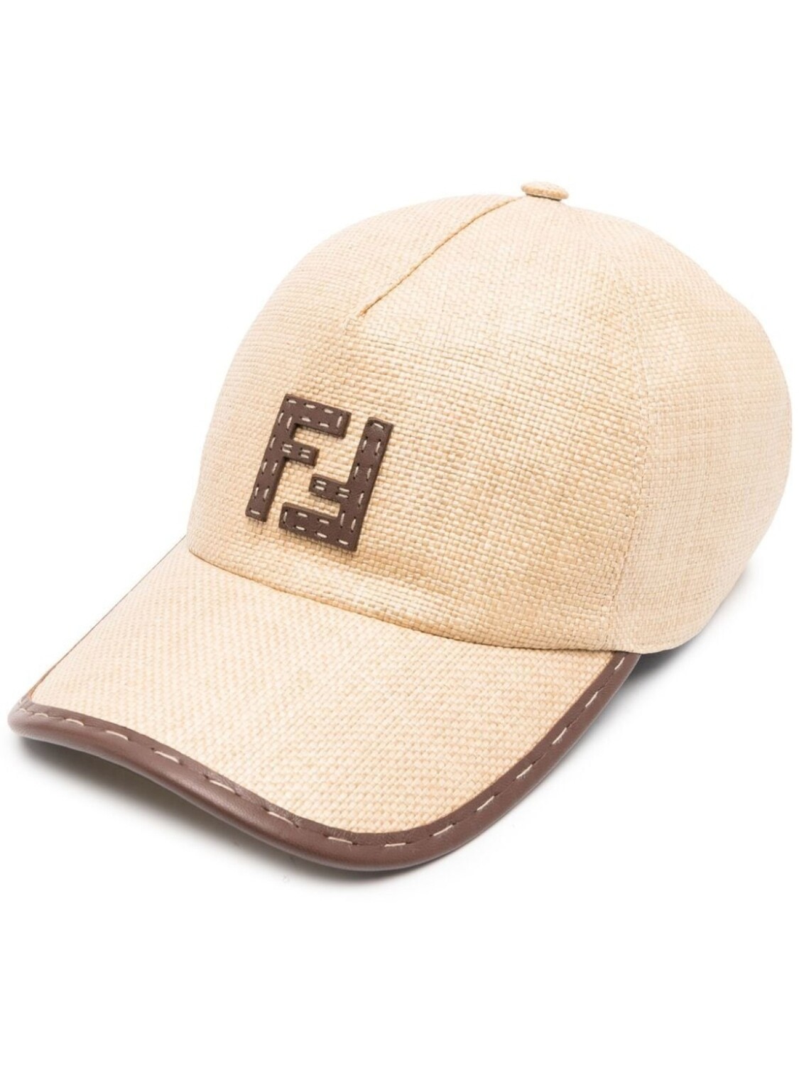 

FENDI панама с нашивкой-логотипом, нейтральный цвет