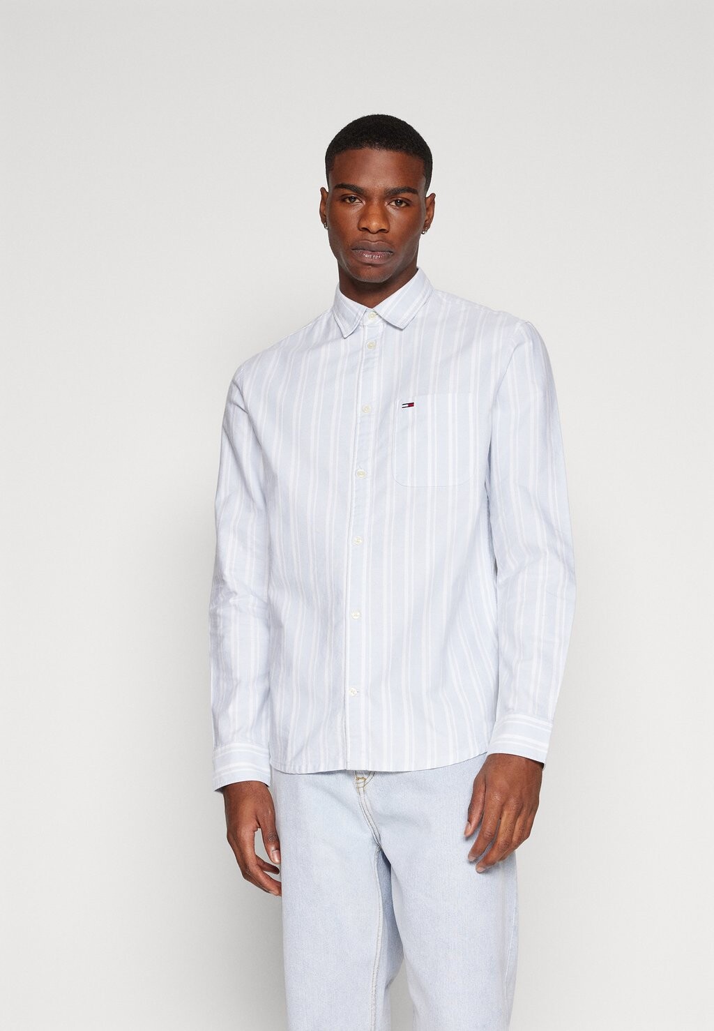 

Рубашка OXFORD STRIPE SHIRT Tommy Jeans, свежий синий