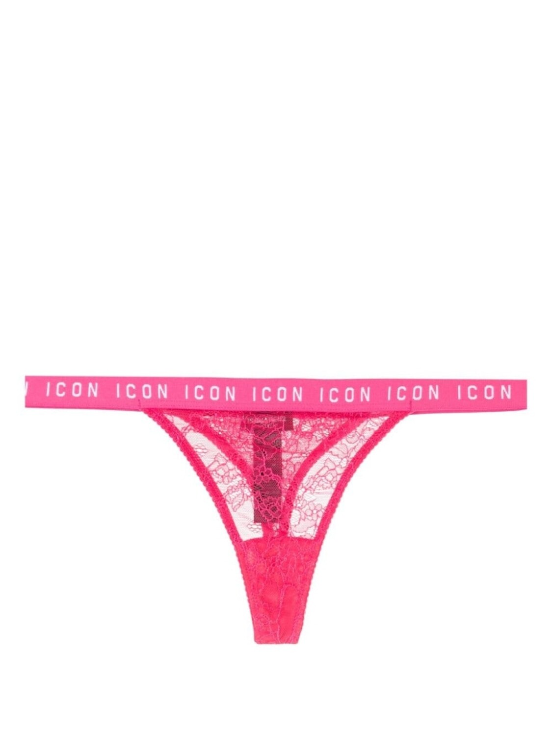 

Dsquared2 трусы-стринги Icon с кружевом, розовый