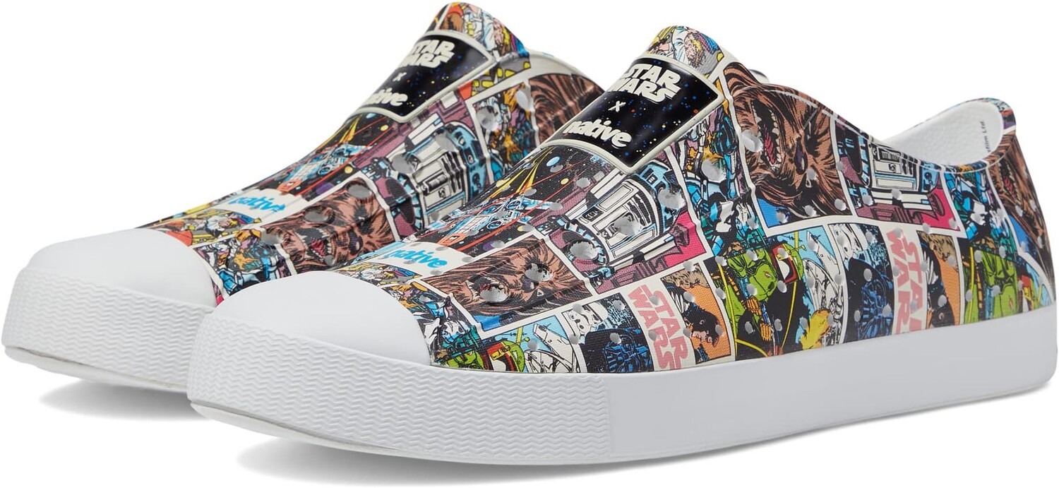 Кроссовки Jefferson Star Wars Print Native Shoes, цвет Shell White/Shell White/Comic Multi All Over Print