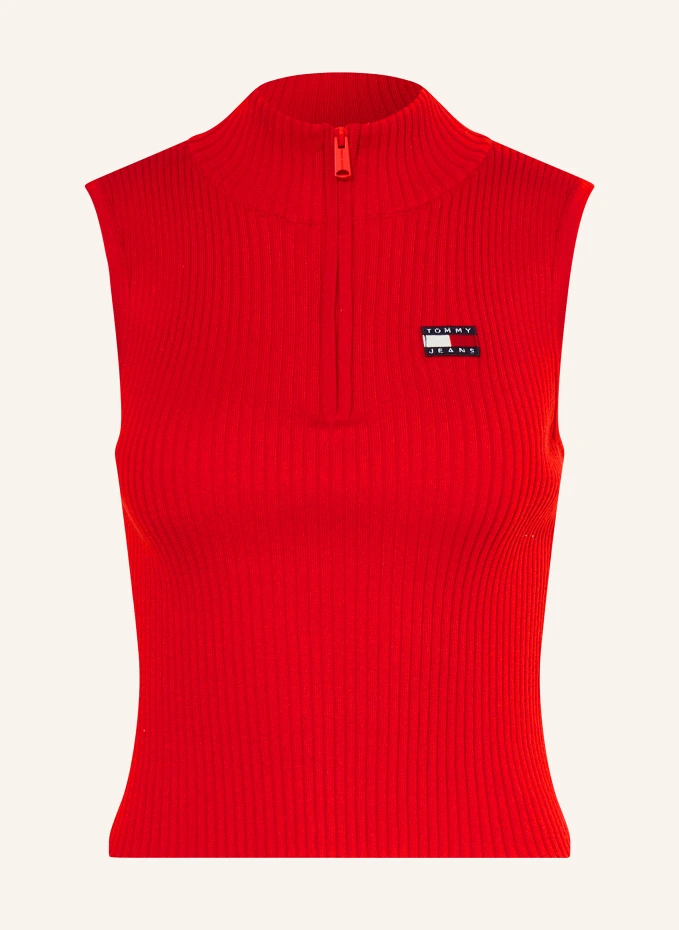 

Вязанный топ Tommy Jeans, красный