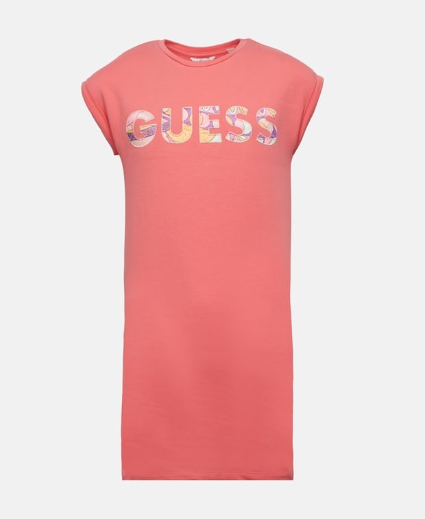 

Трикотажное платье Guess, персик