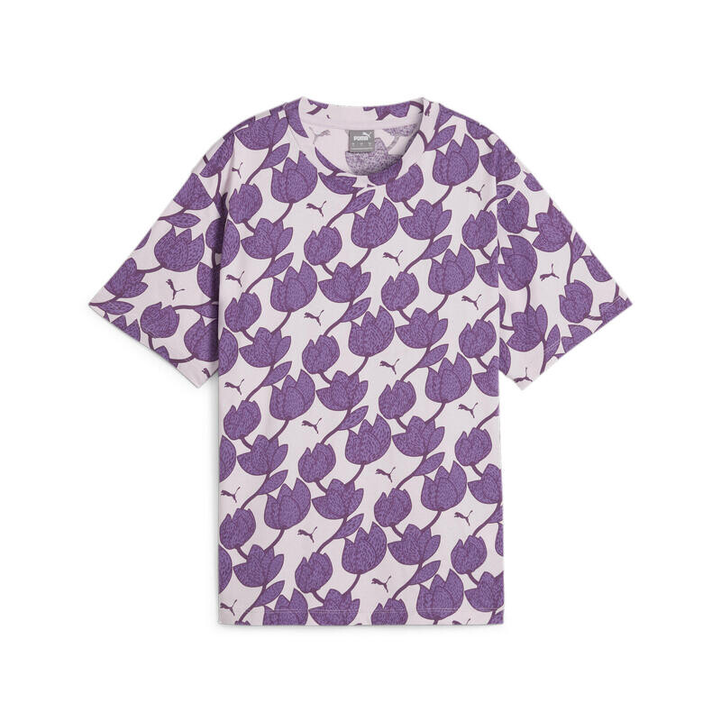 

ESS+ BLOSSOM женская футболка ПУМА PUMA, цвет purpura