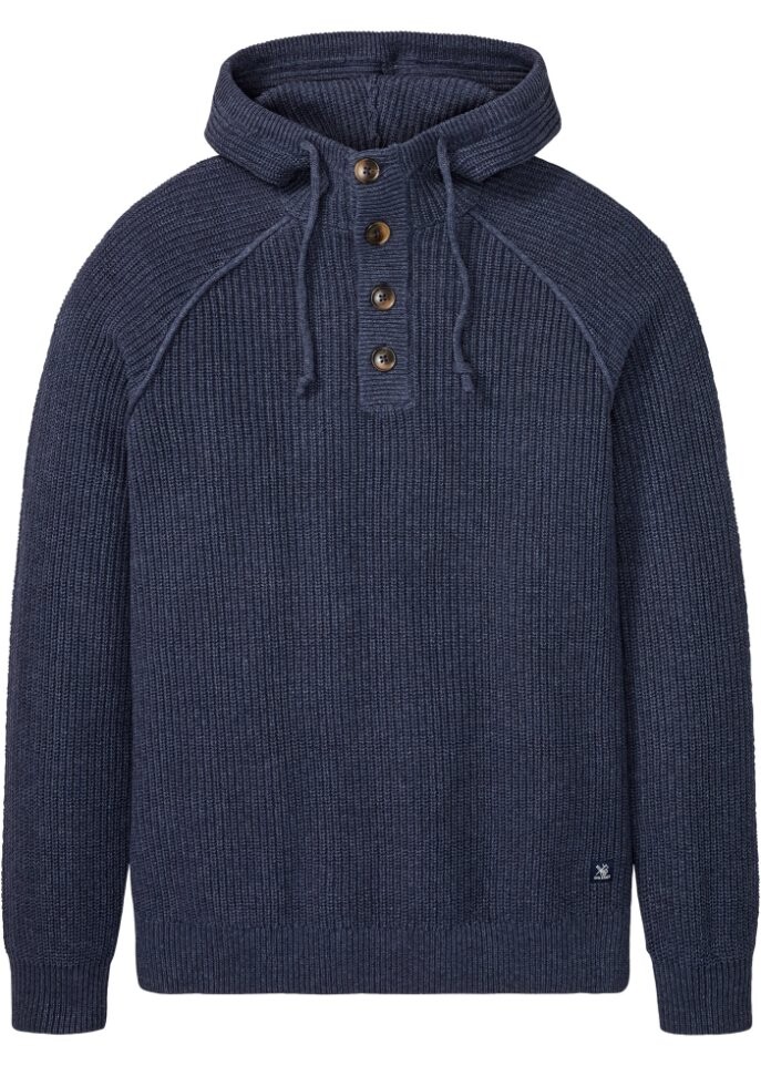 

Свитер с капюшоном из переработанного хлопка John Baner Jeanswear, синий
