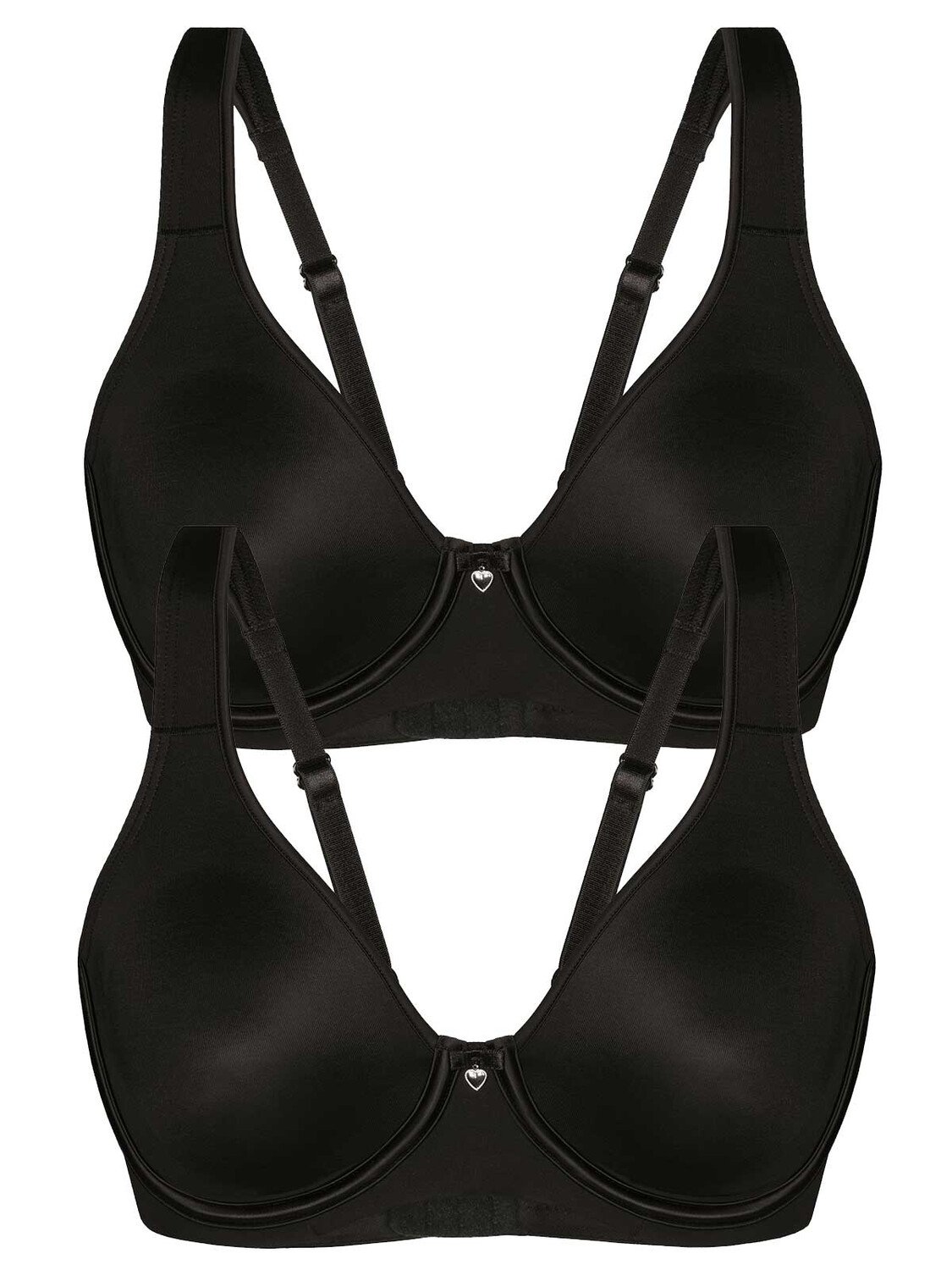 

Бюстгальтер с косточками Sassa 2er Sparpack, цвет black black