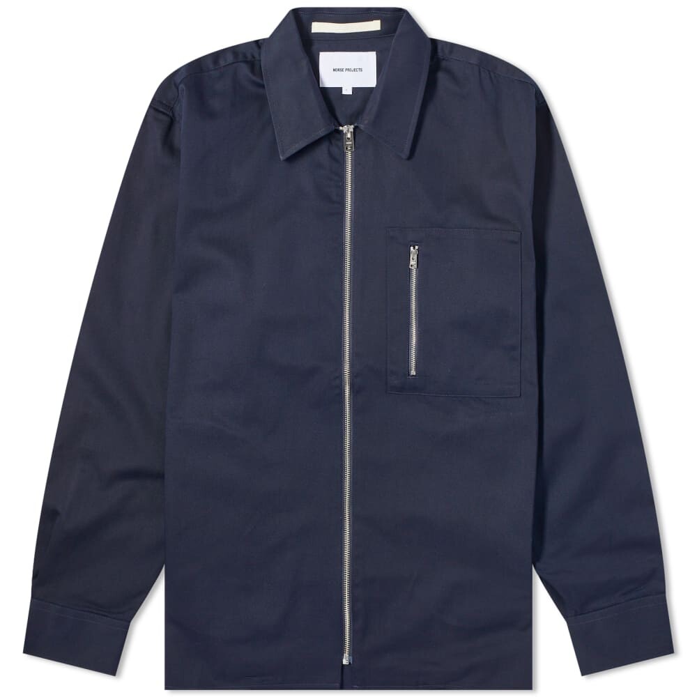 

Norse Projects Ulrik Габардиновая рубашка на молнии