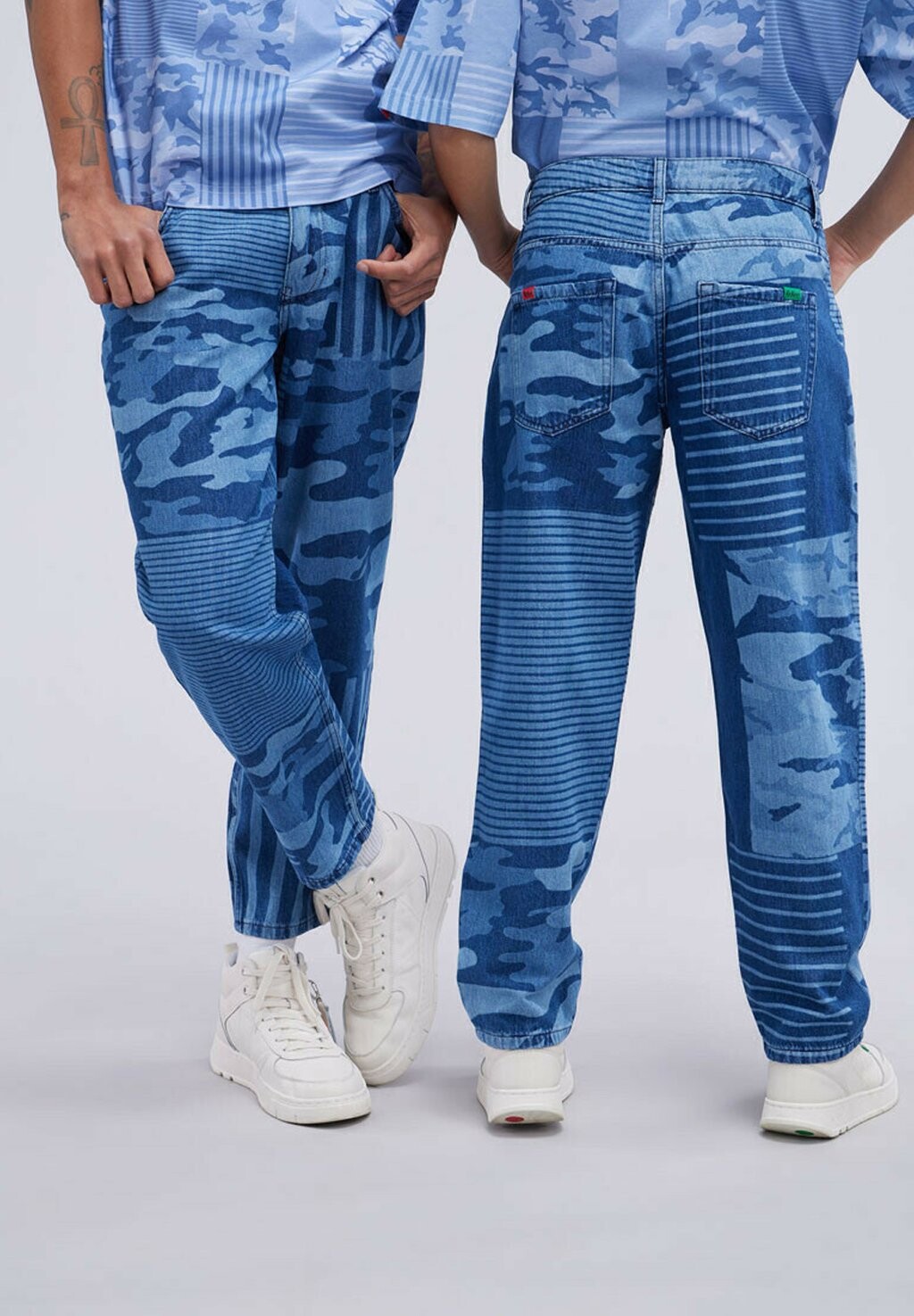 

Джинсы прямого кроя Kickers, синий