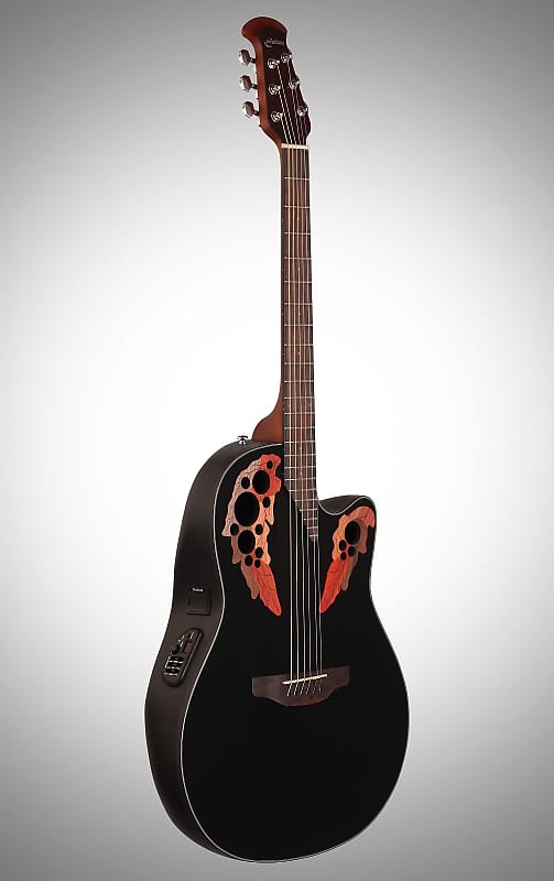 Акустическая гитара Ovation CE44-5 Celebrity Elite Mid-Depth Mahogany Neck 6-String Acoustic-Electric Guitar w/Gig Bag