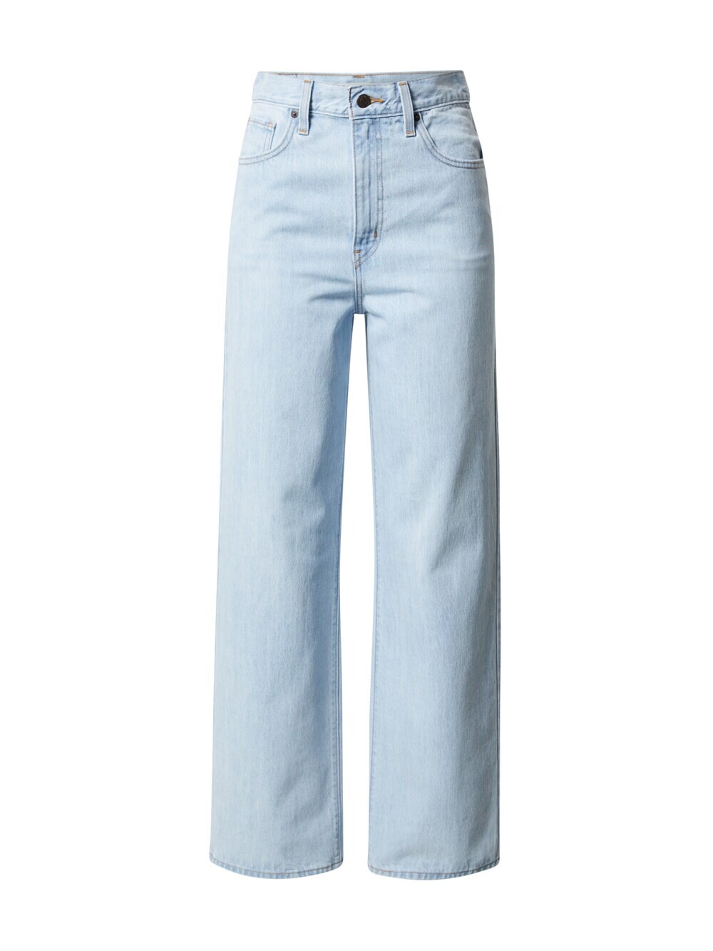 

Широкие джинсы LEVI'S HIGH WAISTED STRAIGHT, светло-синий