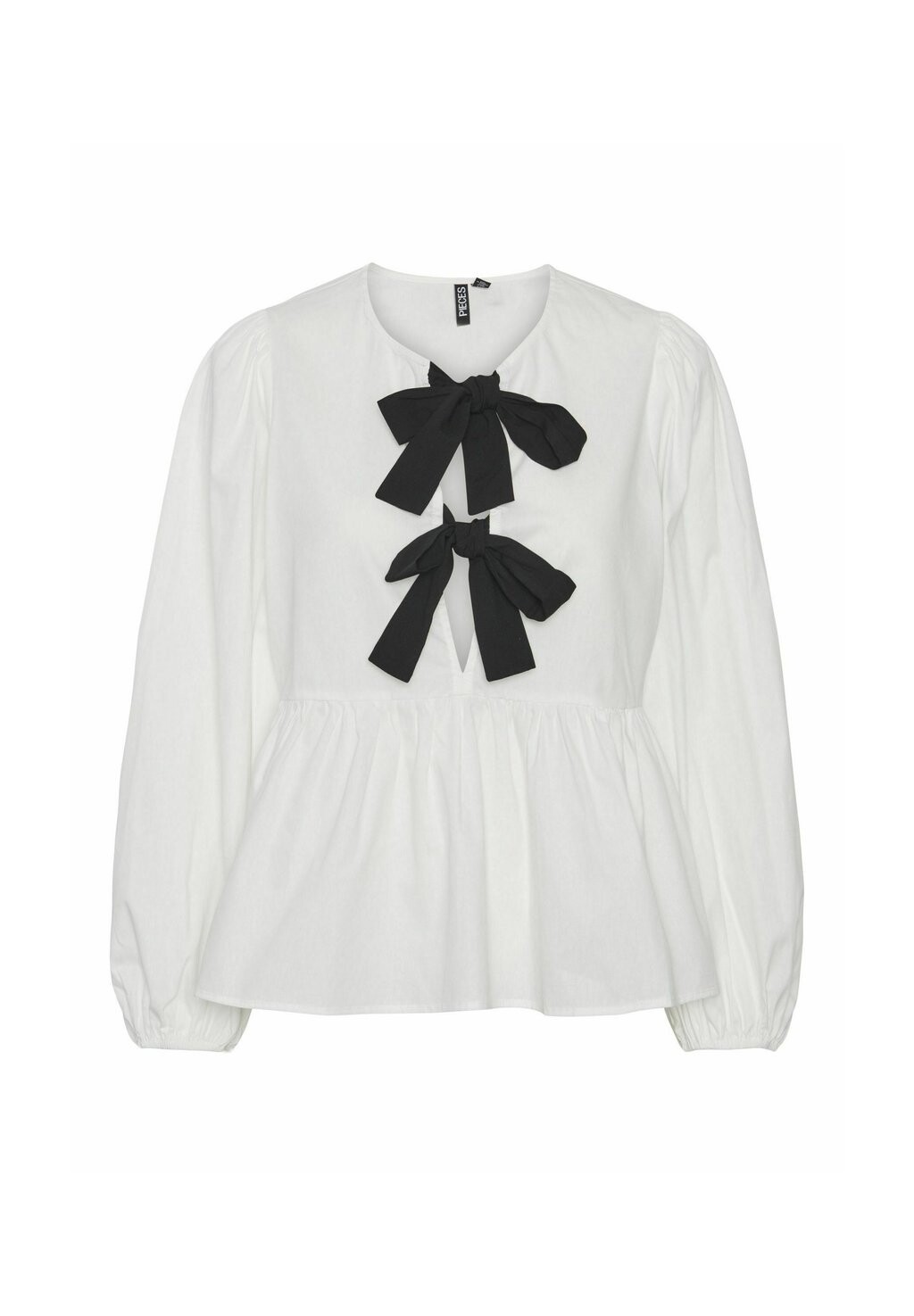 

Блуза Mit Langen Ärmeln Pcgolly Bow Pieces, ярко-белая