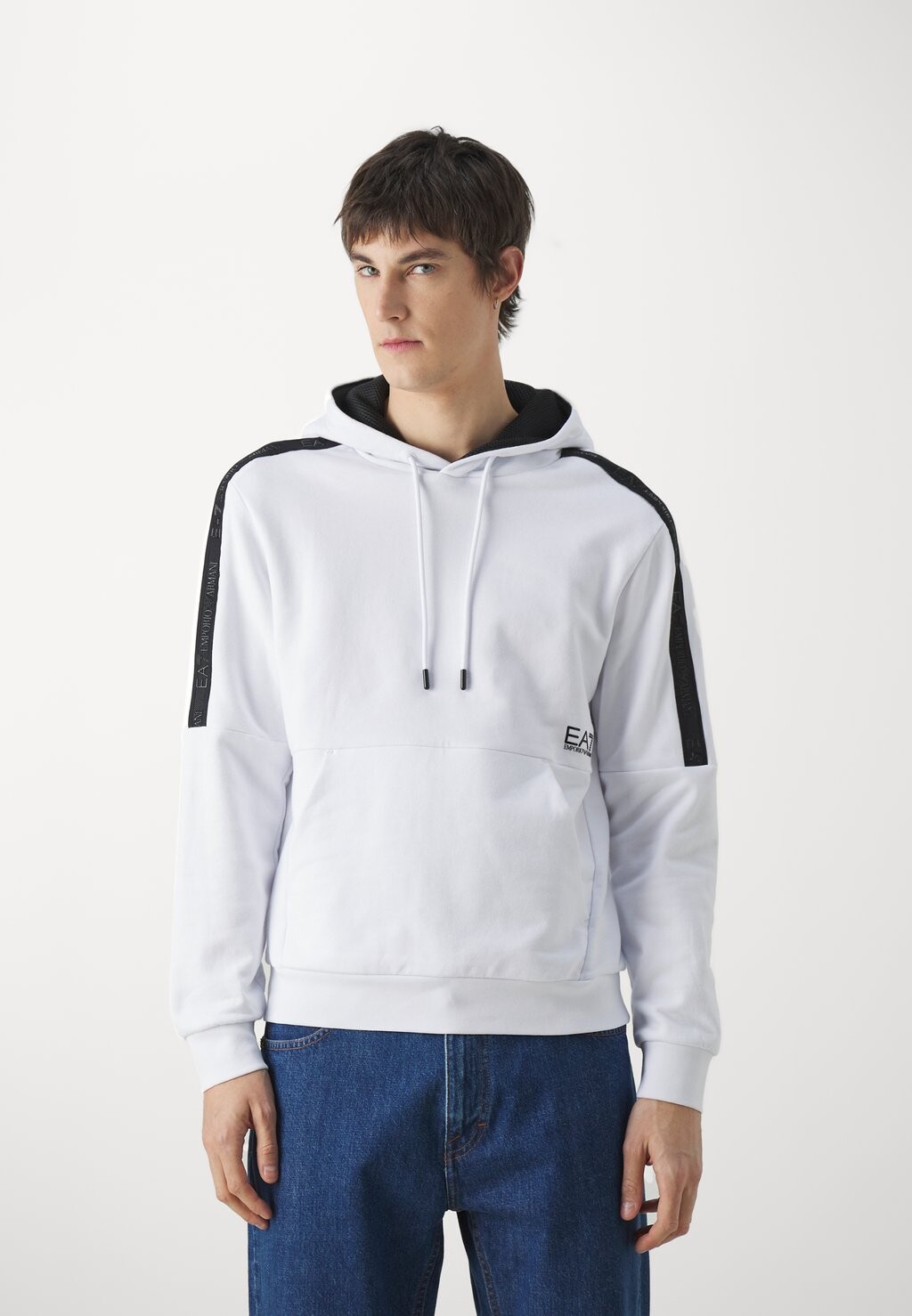 

Толстовка с капюшоном EA7 Emporio Armani, белый