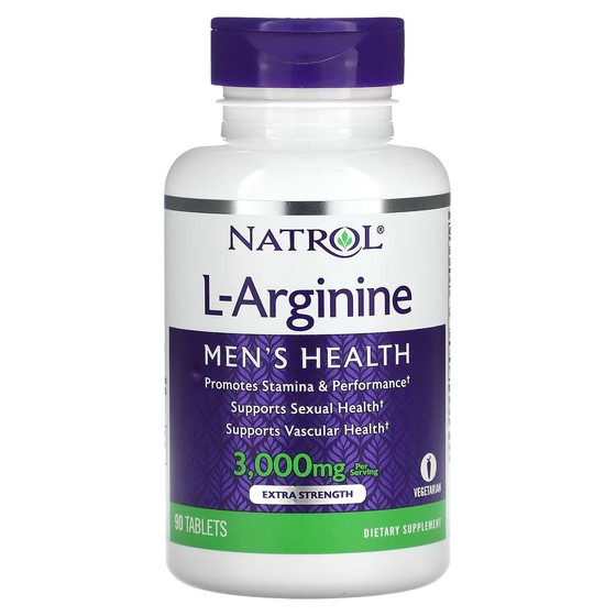 L-аргинин Natrol, 1000 мг, 90 таблеток l аргинин 3000 мг 150 капсул 600 мг на капсулу force factor