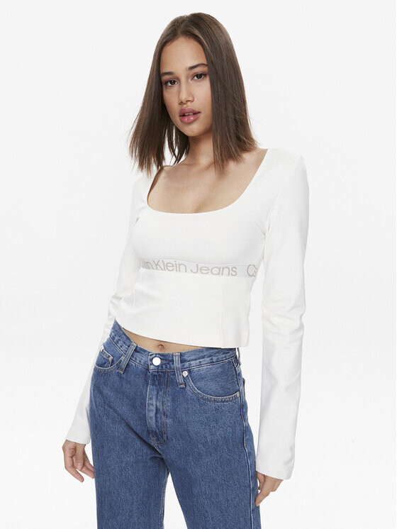 

Блуза стандартного кроя Calvin Klein, экрю