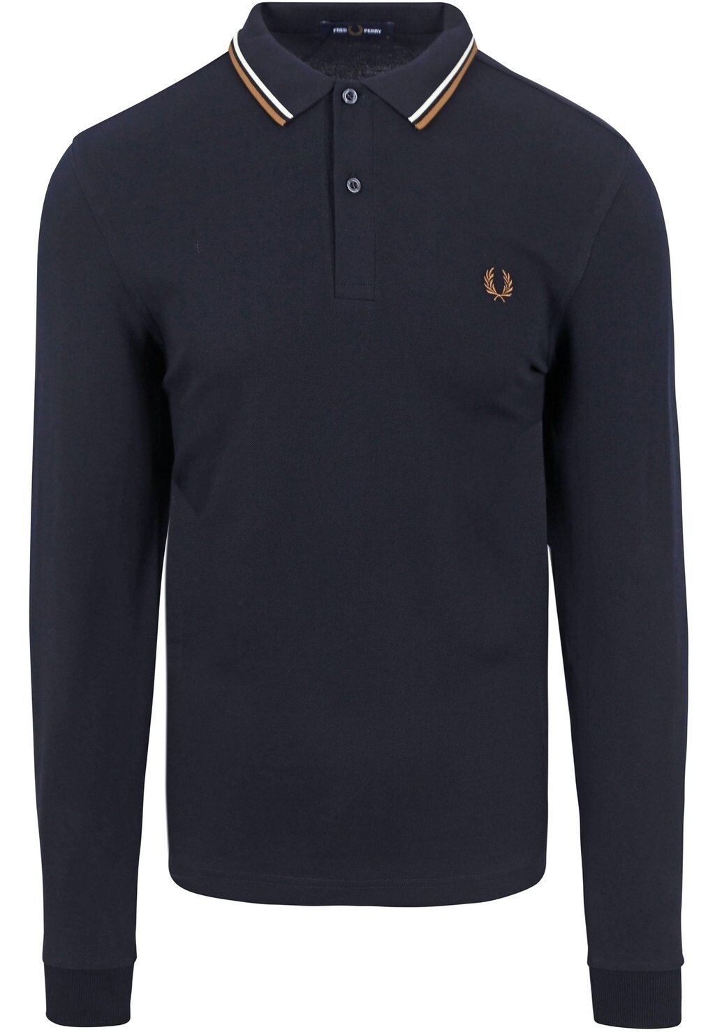

Футболка с длинным рукавом Fred Perry, темно-синяя, Синий