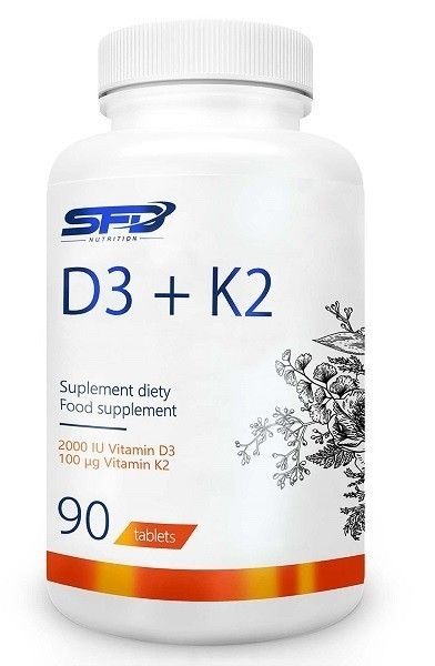 SFD Witaminy D3+K2 витамин D3+K2, 90 шт. sfd witamina d3 4000iu k2витамин d3 k2 120 шт