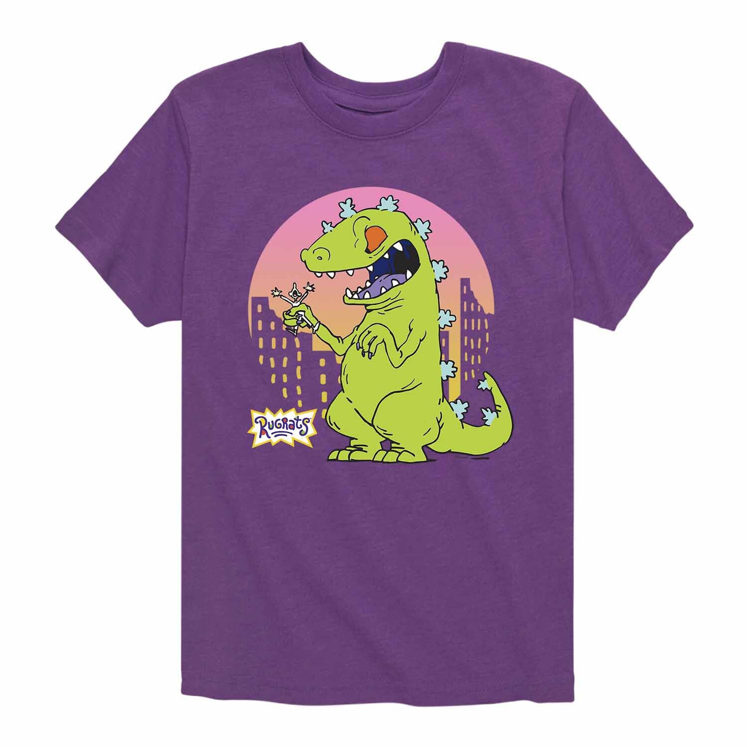 

Футболка с рисунком Rugrats Reptar Rampage для мальчиков 8–20 лет Nickelodeon