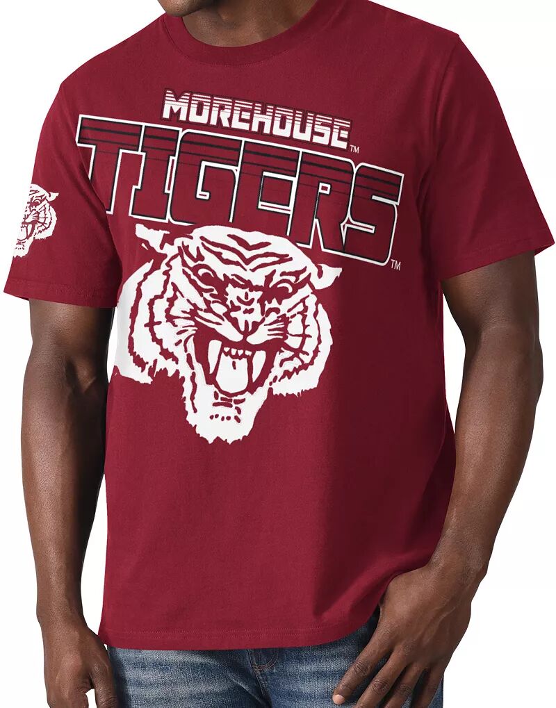 Мужская футболка с рисунком Morehouse College Maroon Tigers Maroon Starter