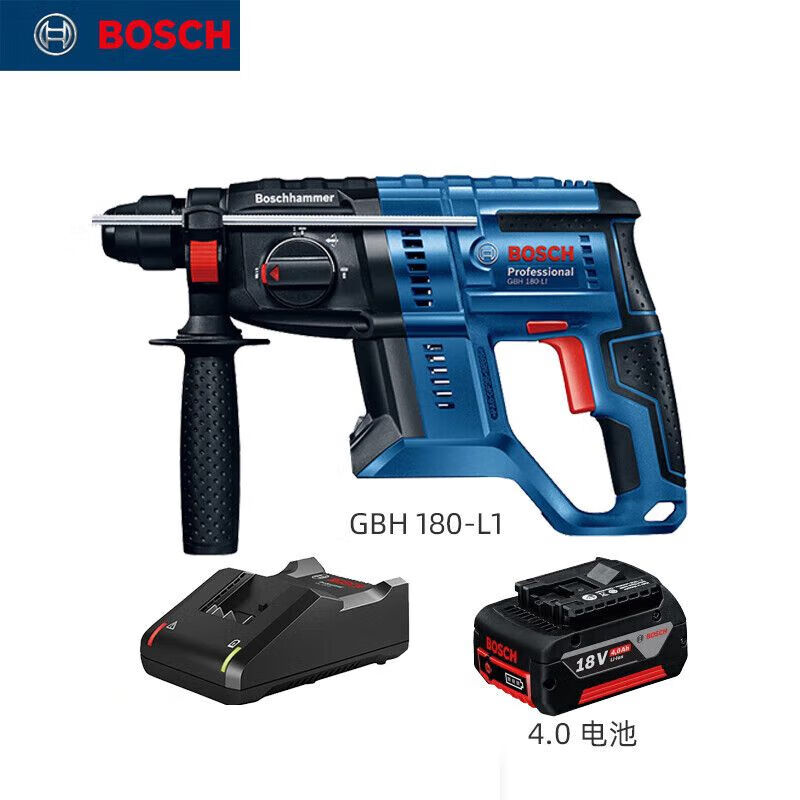 Перфоратор бесщеточный Bosch GBH180-Li + аккумулятор 4.0Ah, зарядное устройство