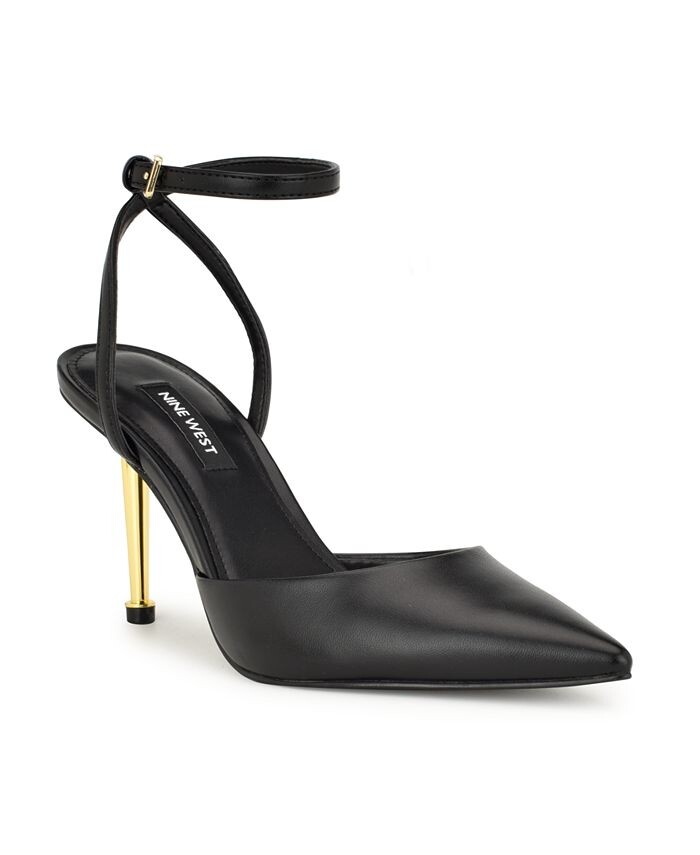 

Женские модельные туфли Plaza с регулируемым ремешком на щиколотке Nine West, черный
