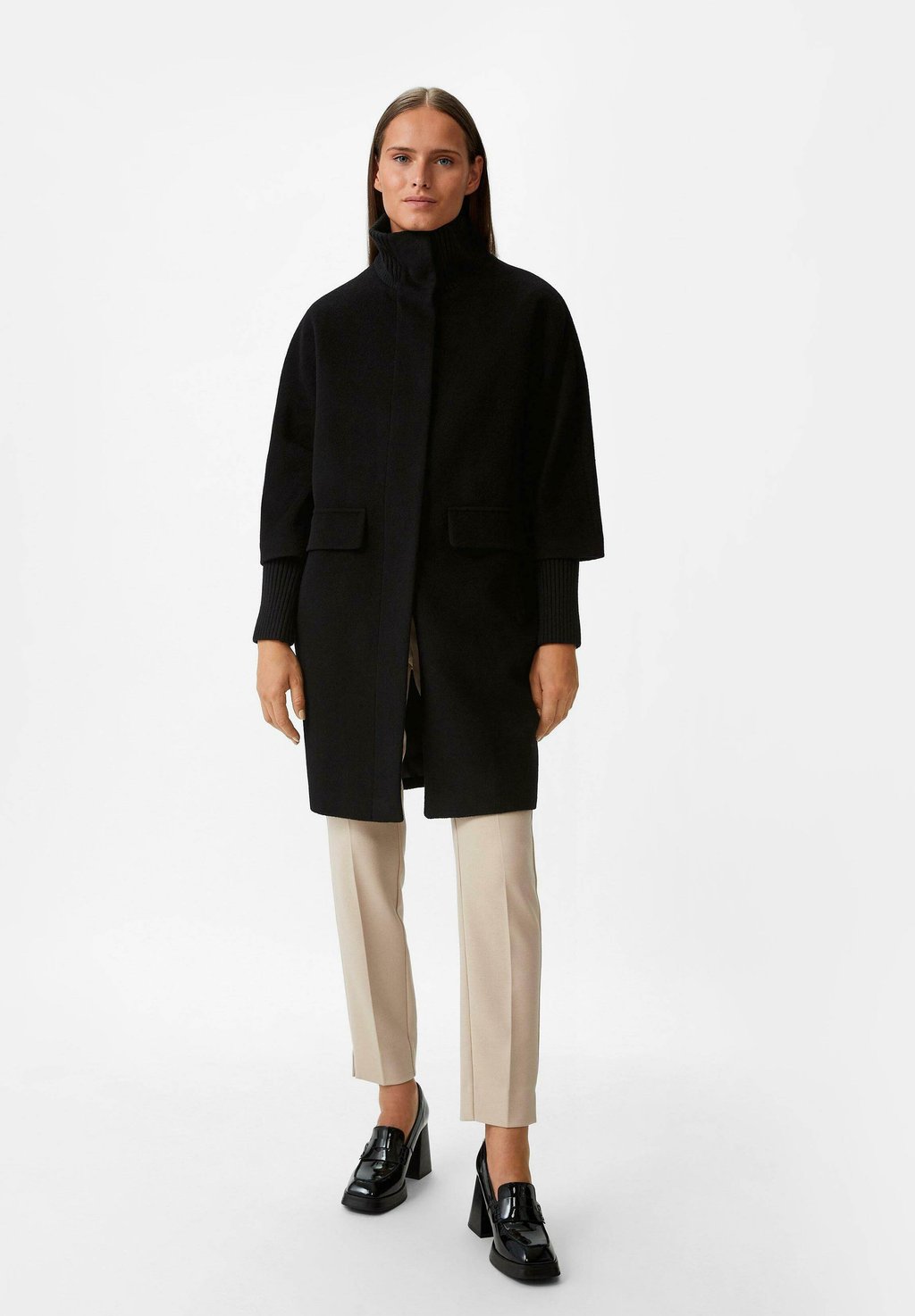 Классическое пальто comma, черный классическое пальто mantel comma цвет schwarz