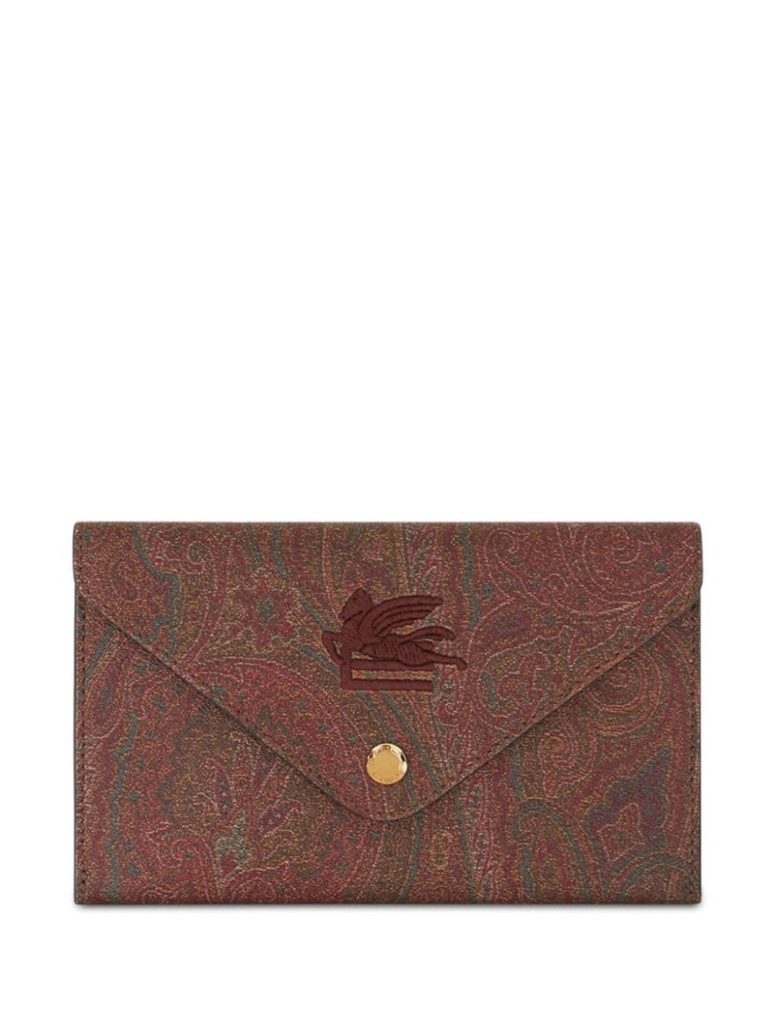 

Клатч с вышитым логотипом ETRO, красный