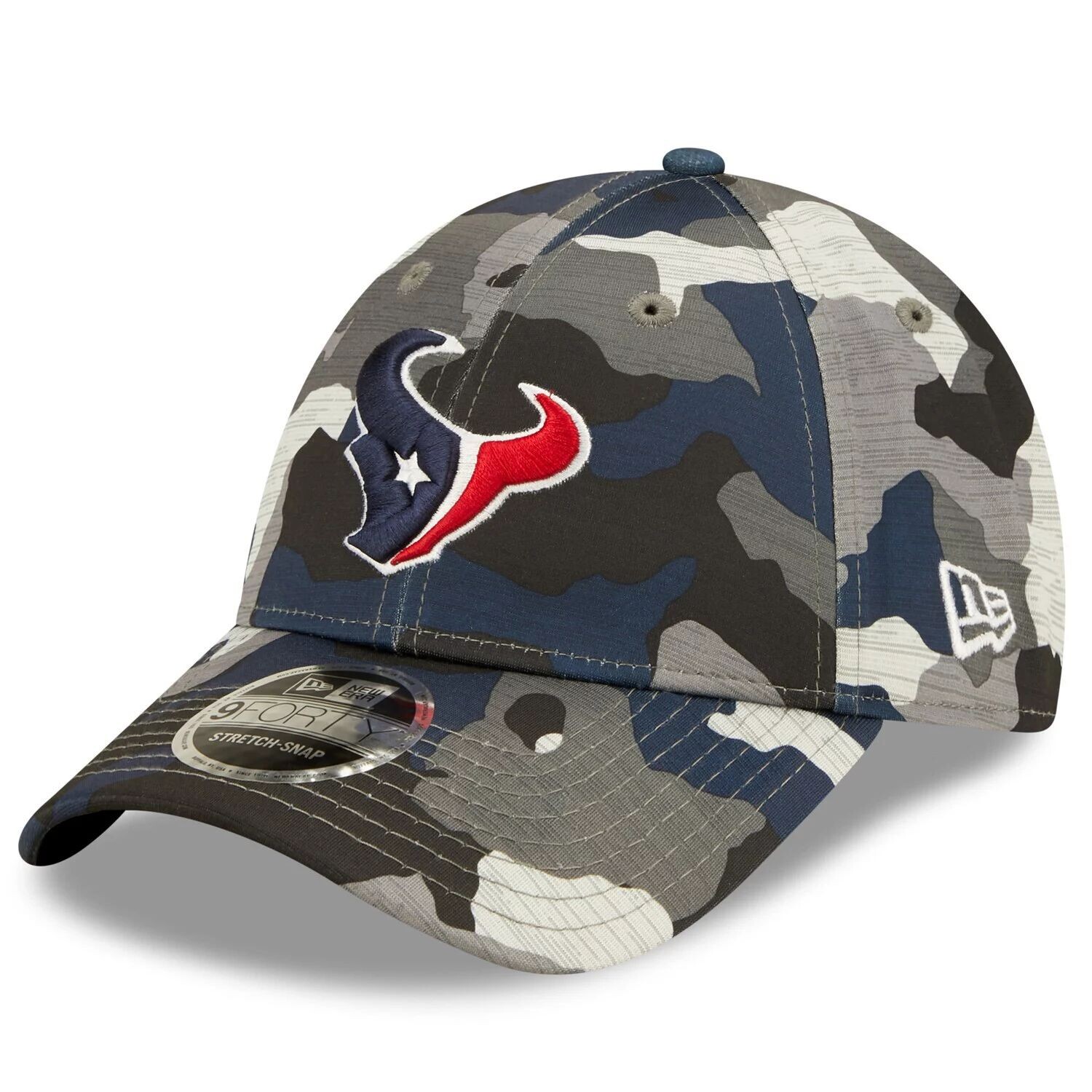 

Мужская камуфляжная мужская кепка New Era Houston Texans 2022, тренировочный лагерь НФЛ, официальная регулируемая кепка 9FORTY