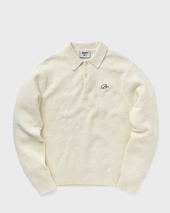 

Поло Bstn Brand Team Boucle Polo, цвет off-white