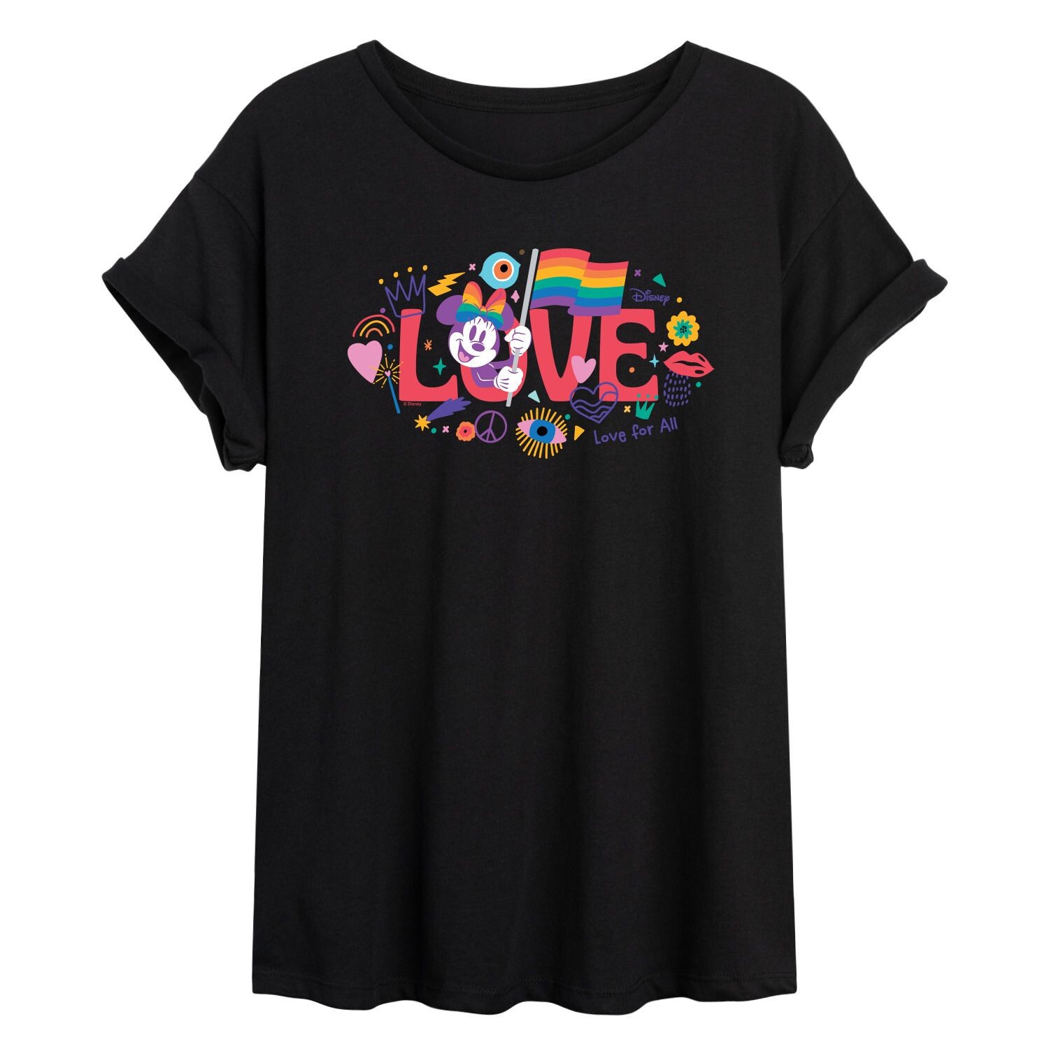 

Струящаяся футболка Disney's Juniors' Love Minnie Disney