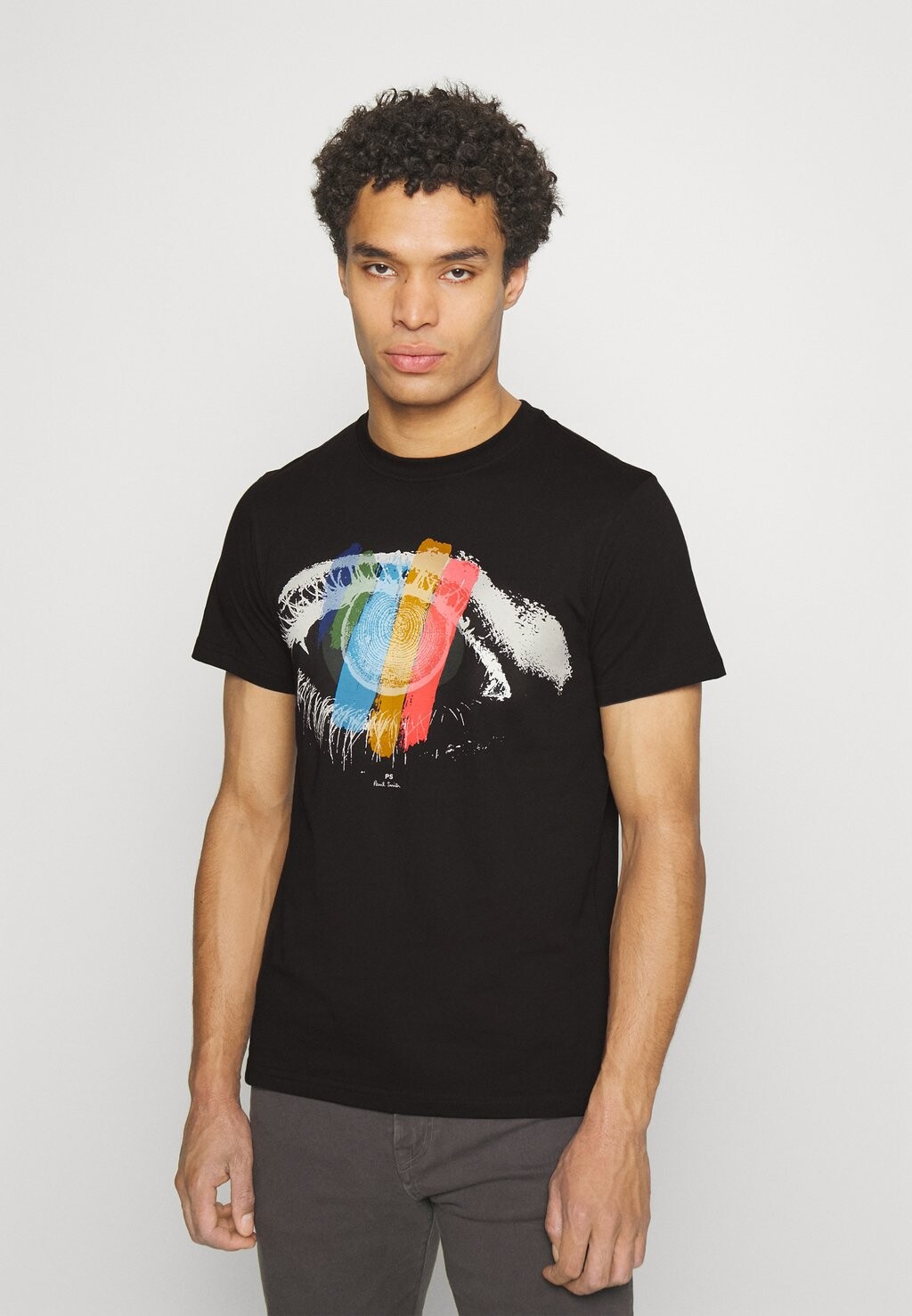 

Футболка с принтом SLIM FIT EYE PS Paul Smith, черный
