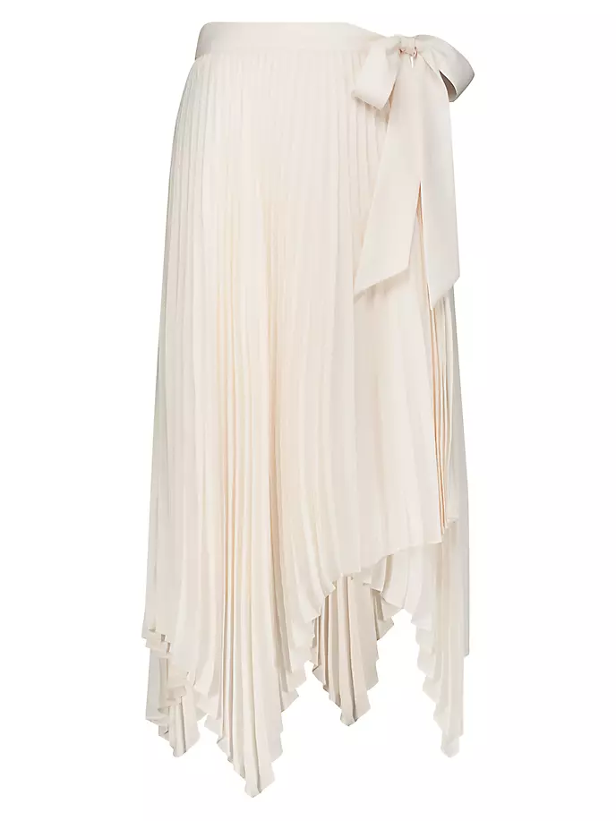 

Плиссированная юбка-миди Bcbgmaxazria, цвет gardenia