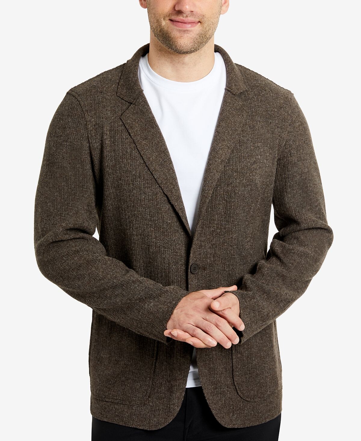 

Мужское трикотажное спортивное пальто свободного кроя Flex Kenneth Cole