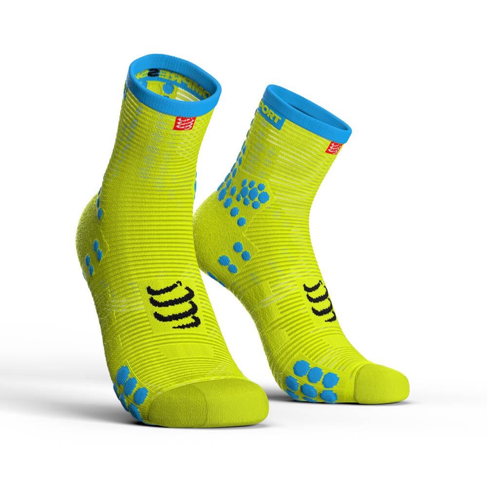 

Носки Compressport Racing V3.0 Run High, желтый