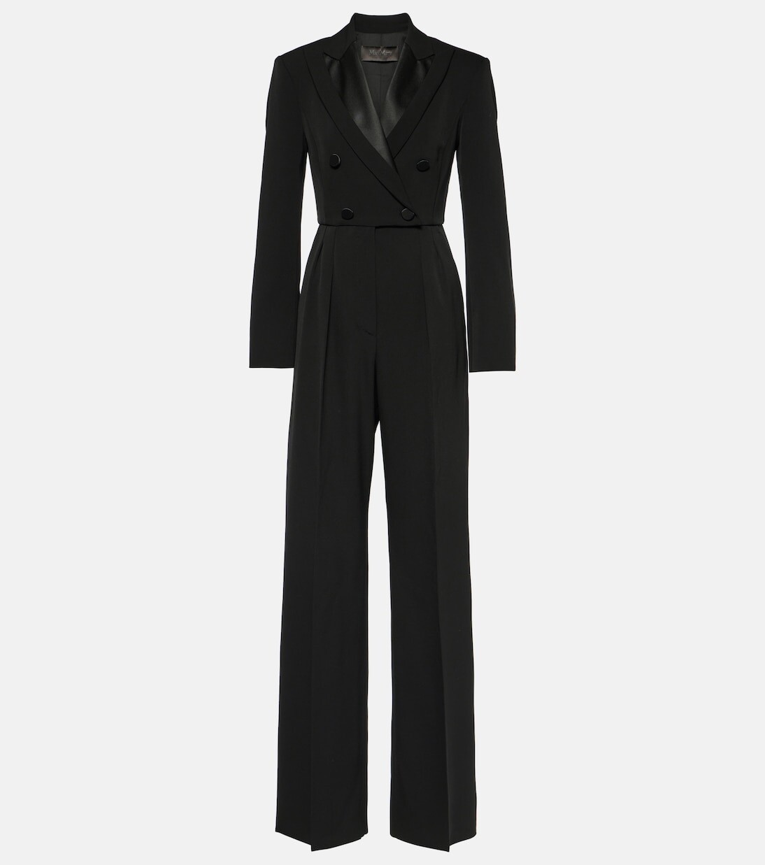 

Шерстяной комбинезон mincio широкого кроя Max Mara, черный