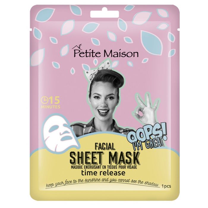 Маска для лица Sheet Mask Time Release Mascarilla Facial Antiedad Petite Maison, 25 ml уход за лицом petite maison детоксицирующая маска для лица facial sheet mask detoxifying