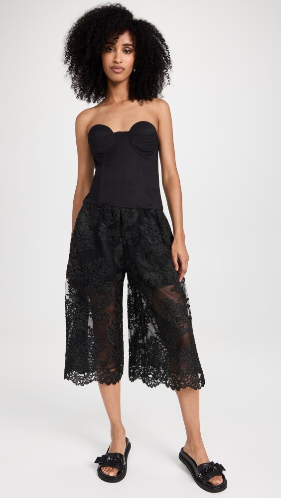 

Шорты Simone Rocha Elasticated Boxing, черный