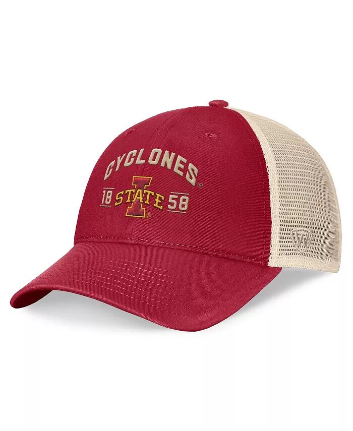 

Мужская регулируемая кепка Cardinal Iowa State Cyclones Heritage Waylon Trucker Top Of The World, мультиколор