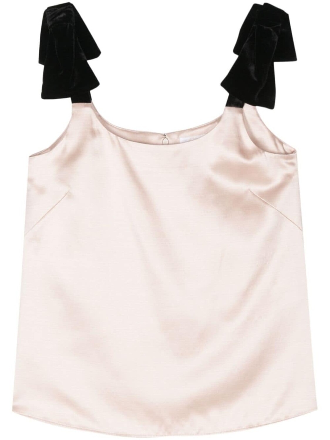

Chloé атласный топ с бантом, розовый