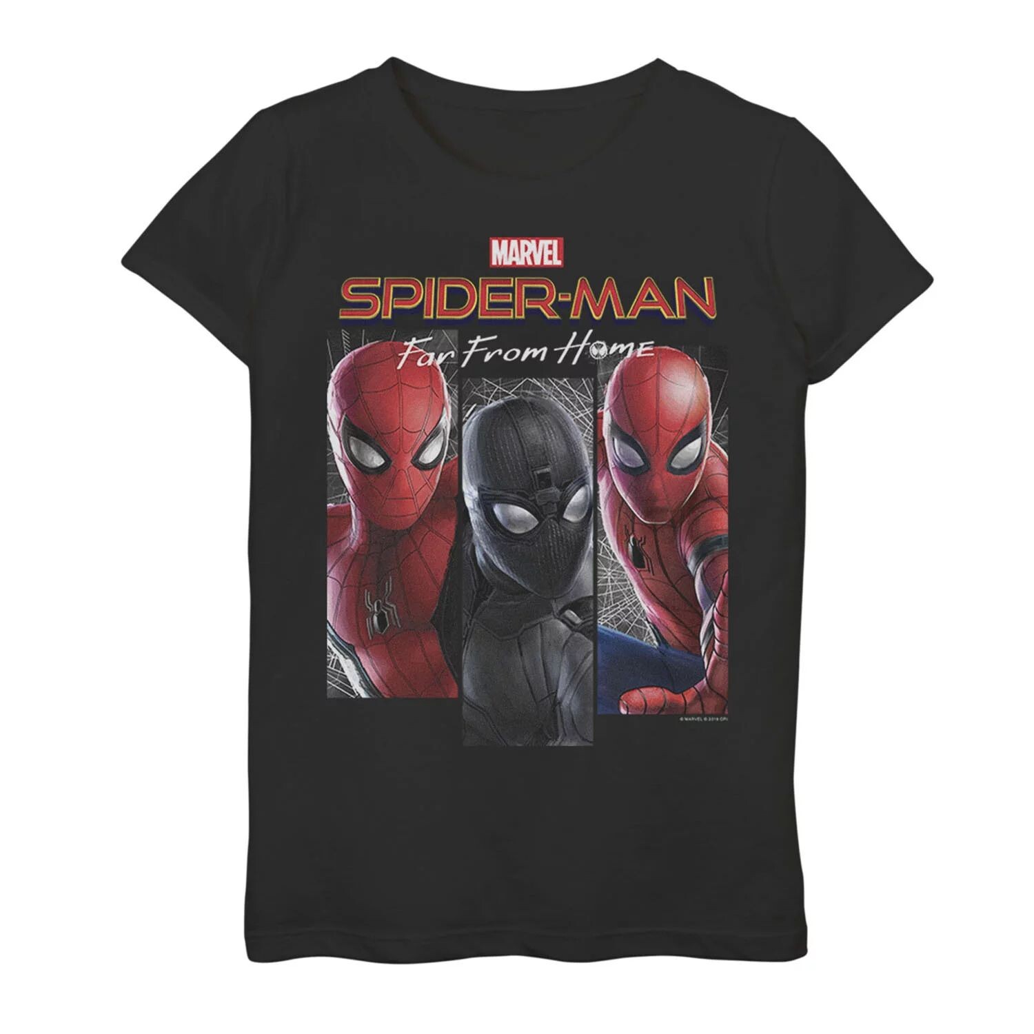 

Футболка с логотипом и костюмами Marvel Spider-Man вдали от дома для девочек 7–16 лет Licensed Character