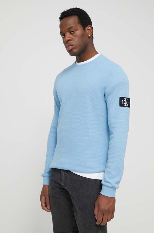

Хлопковая толстовка Calvin Klein Jeans, синий