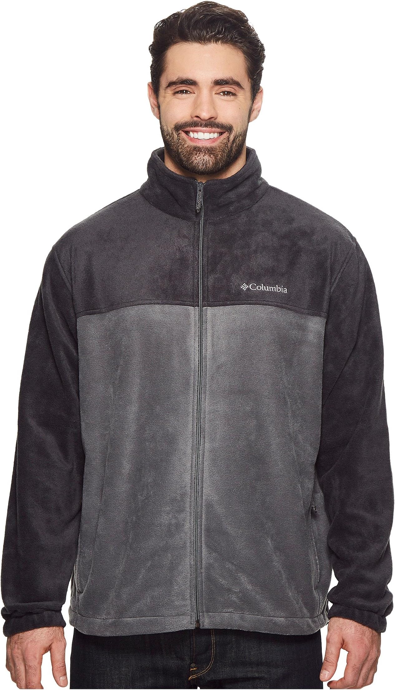 цена Куртка Big & Tall Steens Mountain Full Zip 2.0 Jacket Columbia, цвет Black/Grill