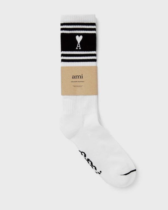 

Носки Ami Paris Chaussettes Rayures Ami De Coeur, цвет 001: noir