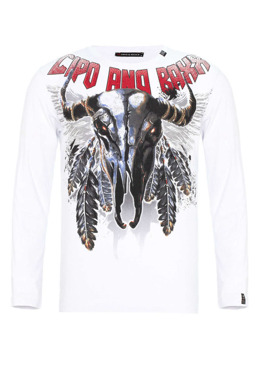

Лонгслив Cipo & Baxx Langarmshirt, белый