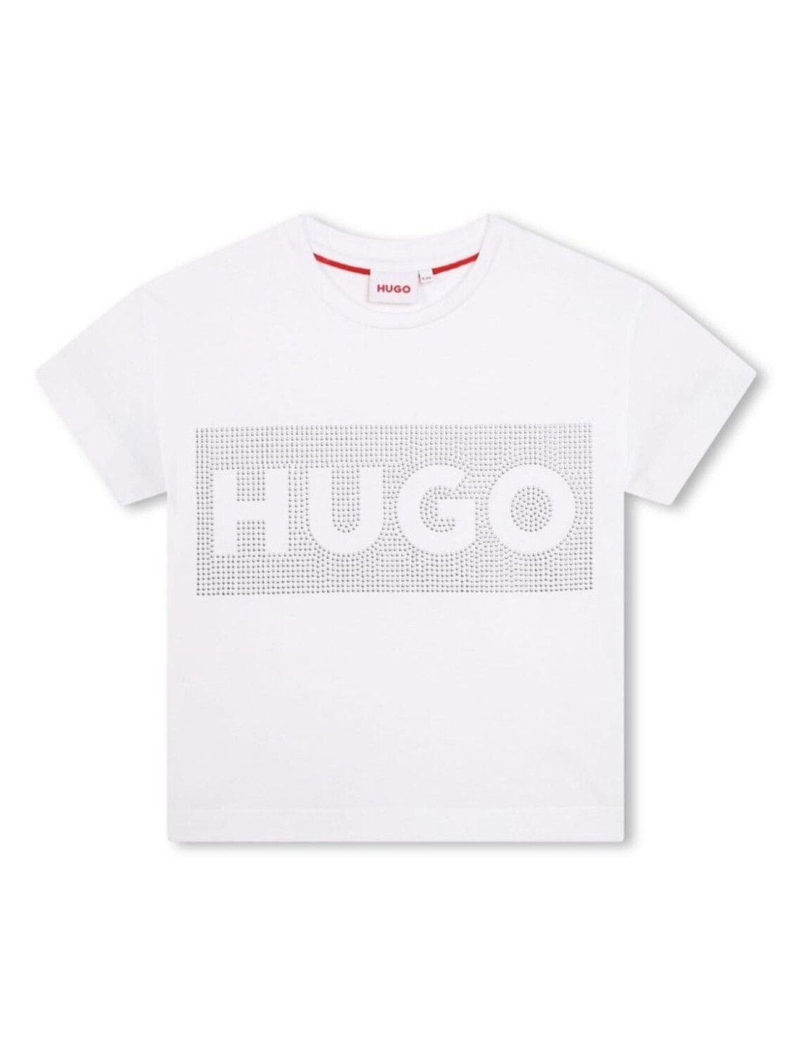 

HUGO KIDS футболка с заклепками, белый
