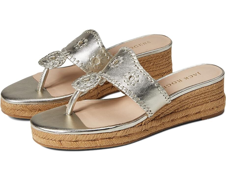 

Туфли Jack Rogers Jacks Mid Wedge, цвет Platinum/Platinum