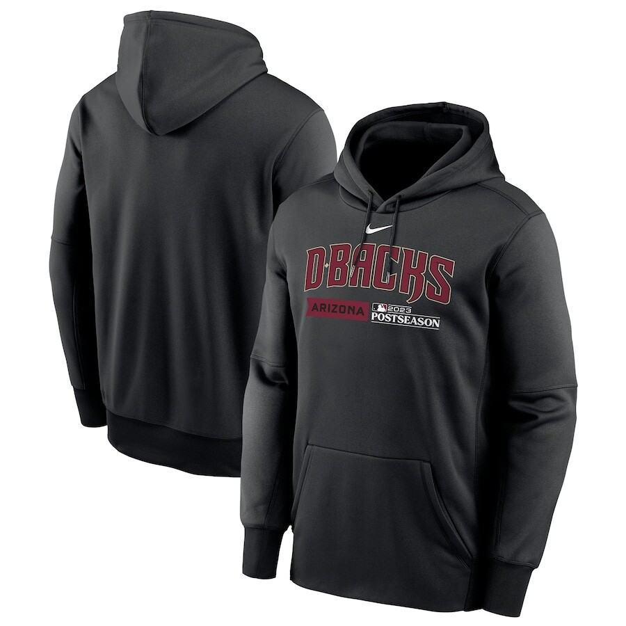 

Пуловер с капюшоном Nike Arizona Diamondbacks, черный