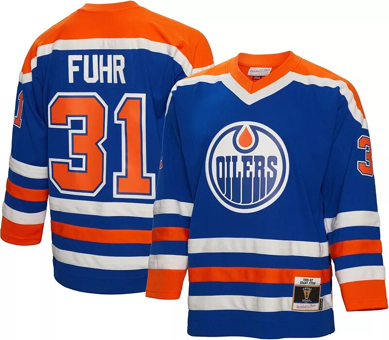 

Джерси Mitchell & Ness Edmonton Oilers Grant Fuhr № 31 '86 Blue Line