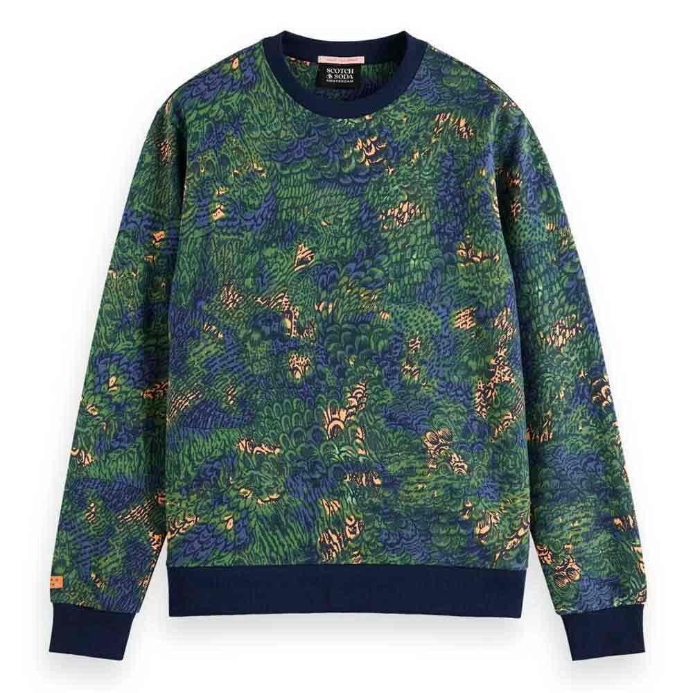 

Толстовка Scotch & Soda Big Aop, зеленый
