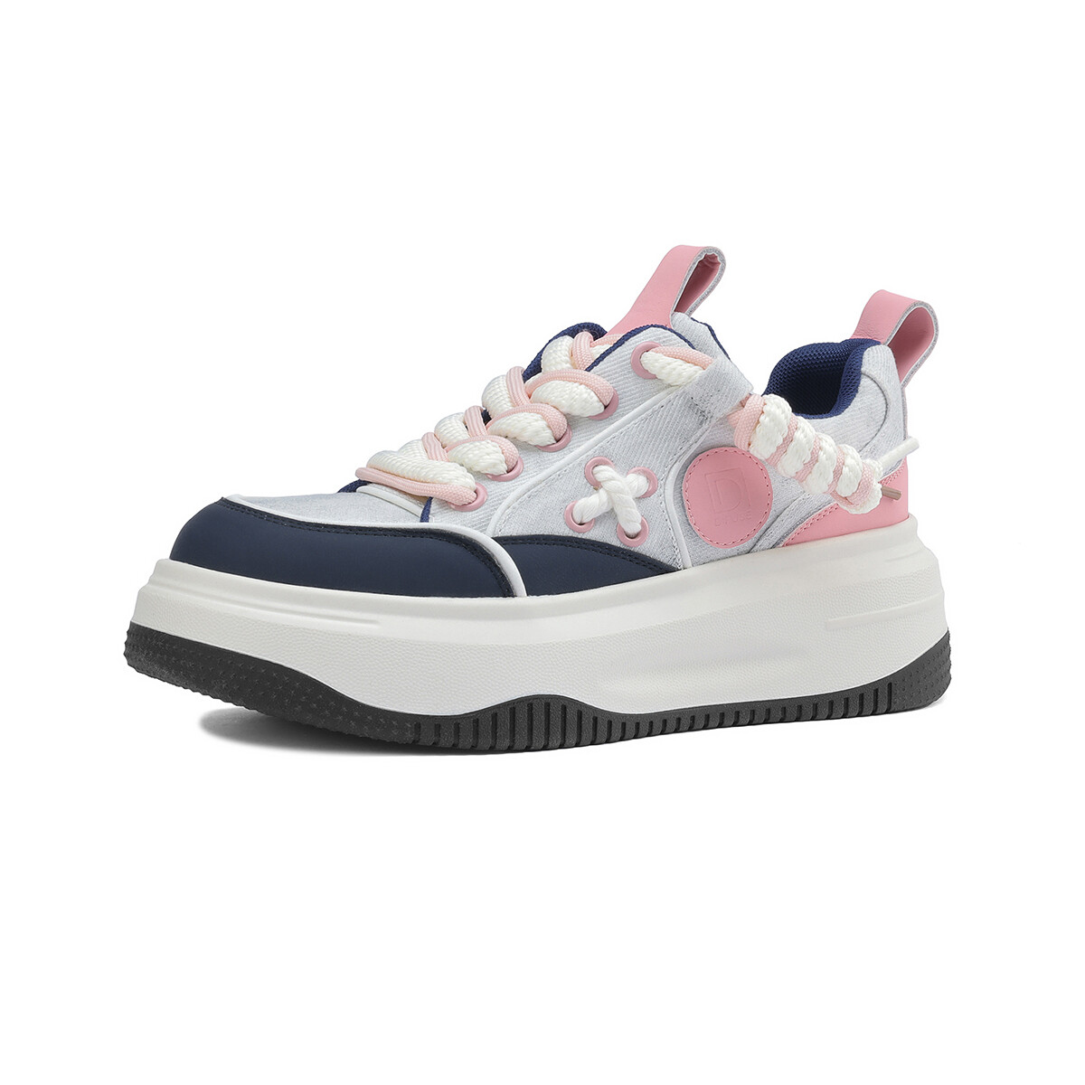 

Кроссовки D:FUSE SCANDINAVIA Skateboarding Shoes Women's Low-top Off White/Blue, белый/синий